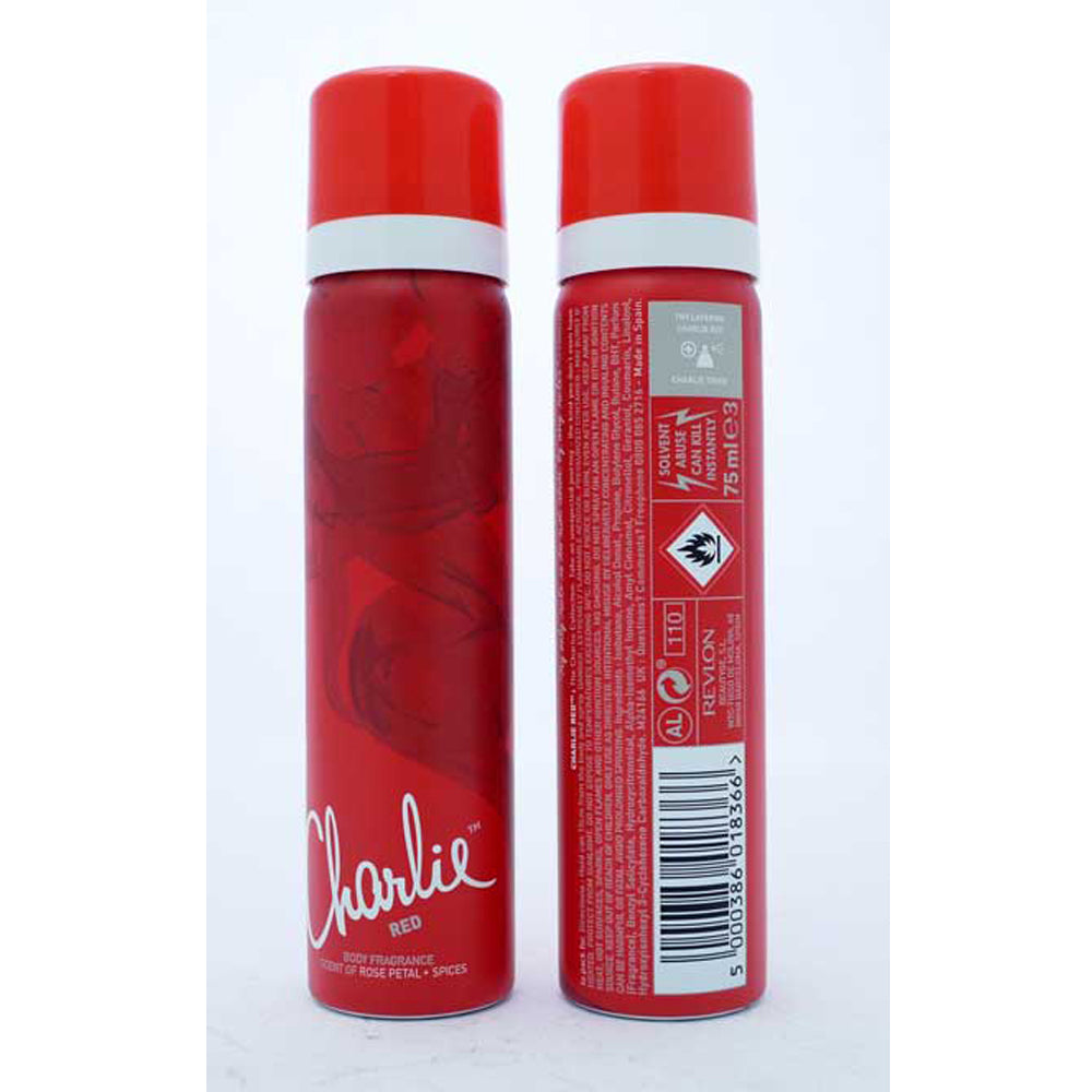 Buy Charlie Body Spray Red 75ml - Premium Quality Toiletries Online - Product Image Buy Charlie Body Spray Red 75ml - Premium Quality Toiletries Online - Product Image